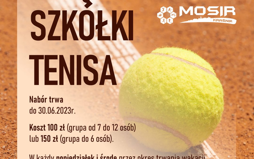 Zajęcia szkółki tenisa
