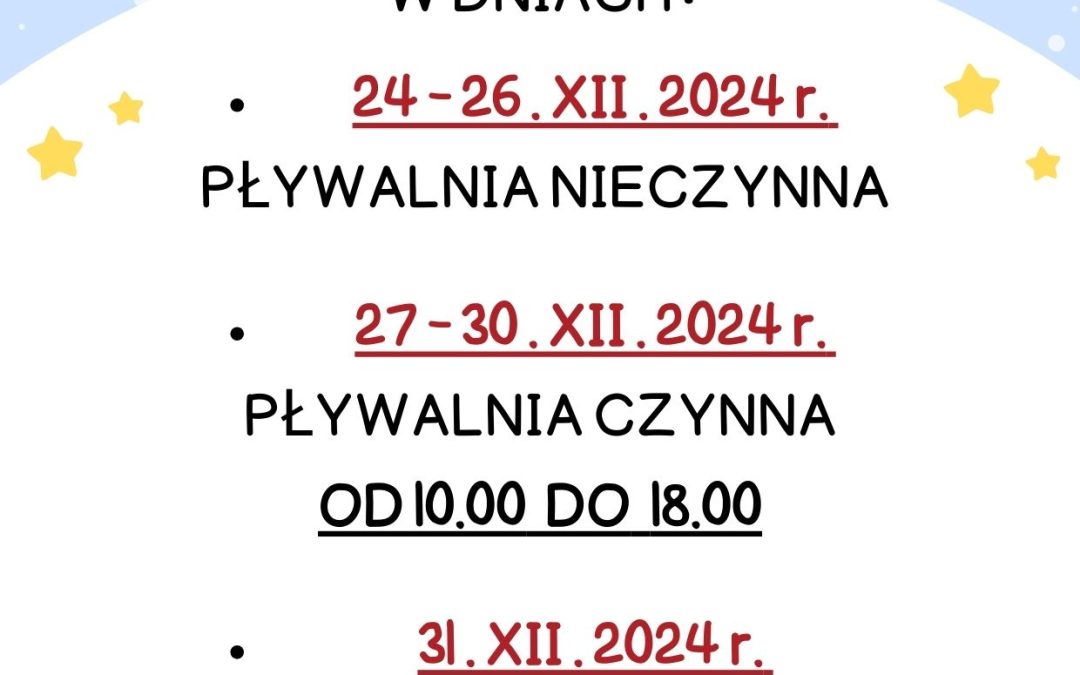 OGŁOSZENIE ŚWIĄTECZNE