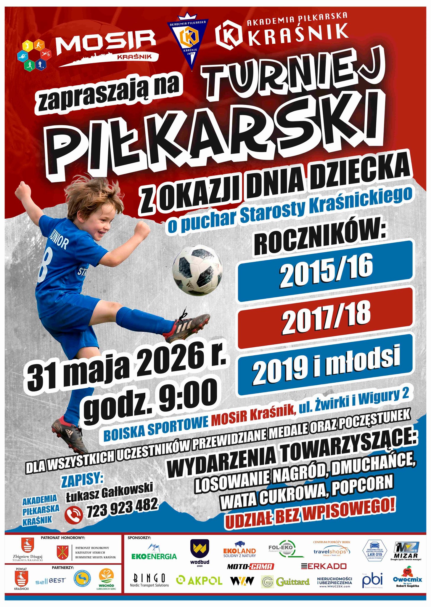 Turniej Piłkarski z okazji Dnia Dziecka o Puchar Starosty Kraśnickiego