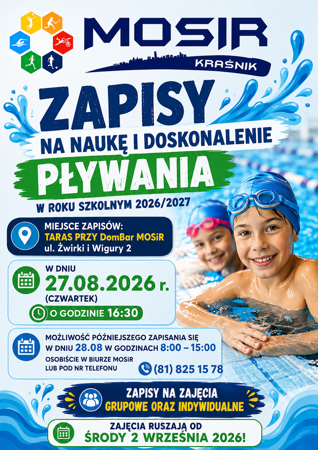 Zapisy na naukę pływania
